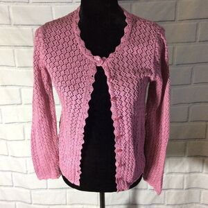 Emily Spencer Cardigan Purple Sweater SZ Small